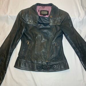 COPY - Stunning Mackage Lamb Leather Moto Biker Jacket